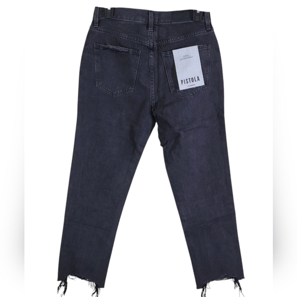 Charlie Washed Black High Rise Straight Jeans Size 26 NWT - Picture 7 of 13